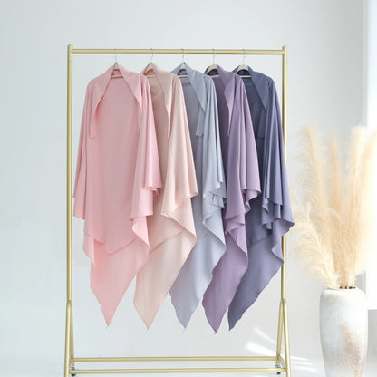 alalar-Extra-long Khimar Hijab Scarf for Muslim Women, Islamic Clothing Prayer Headcover, Dubai Turkish Hijabi Headscarf, Ramadan Eid