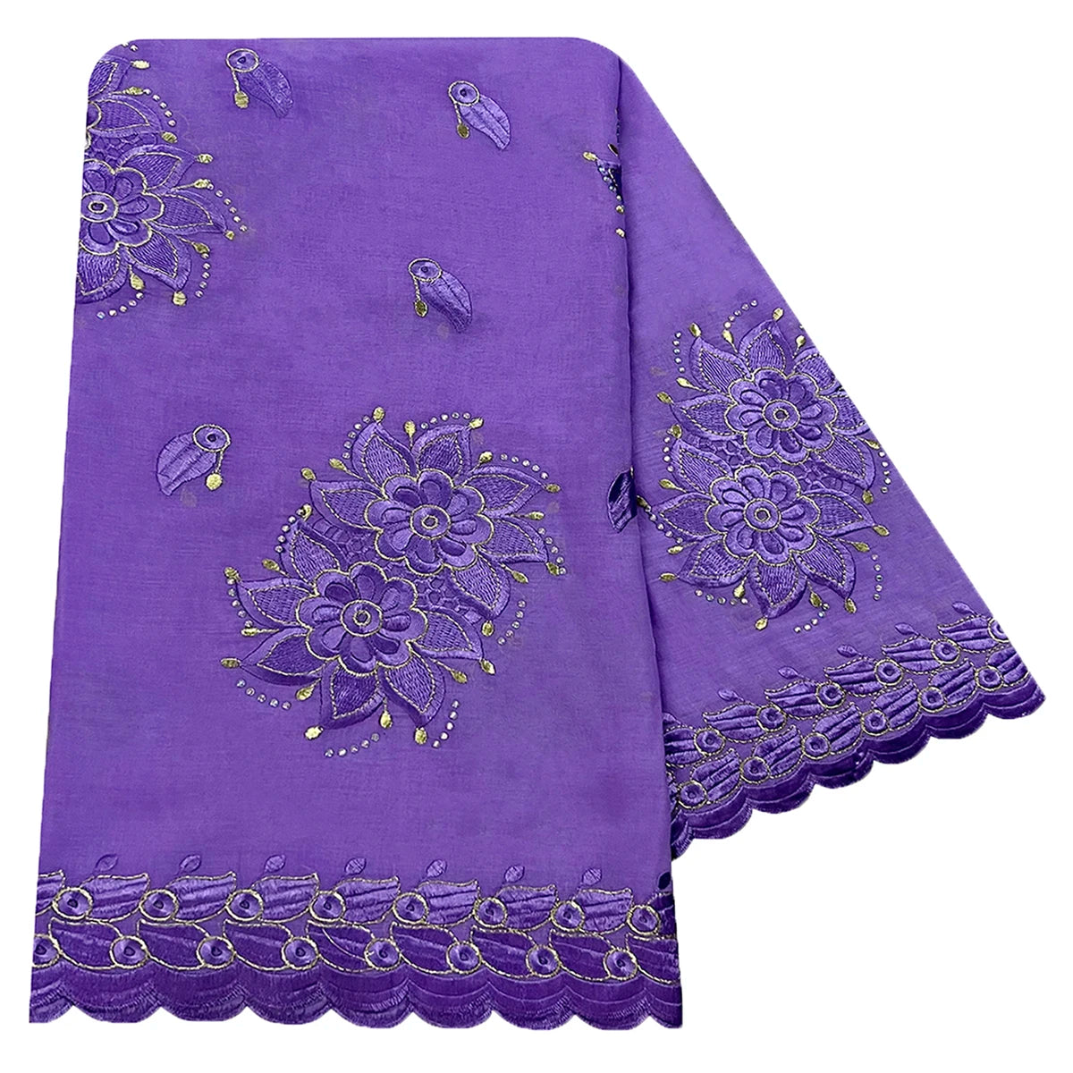 alalar | Embroidered Cotton Hijab Scarf – African & Dubai Style