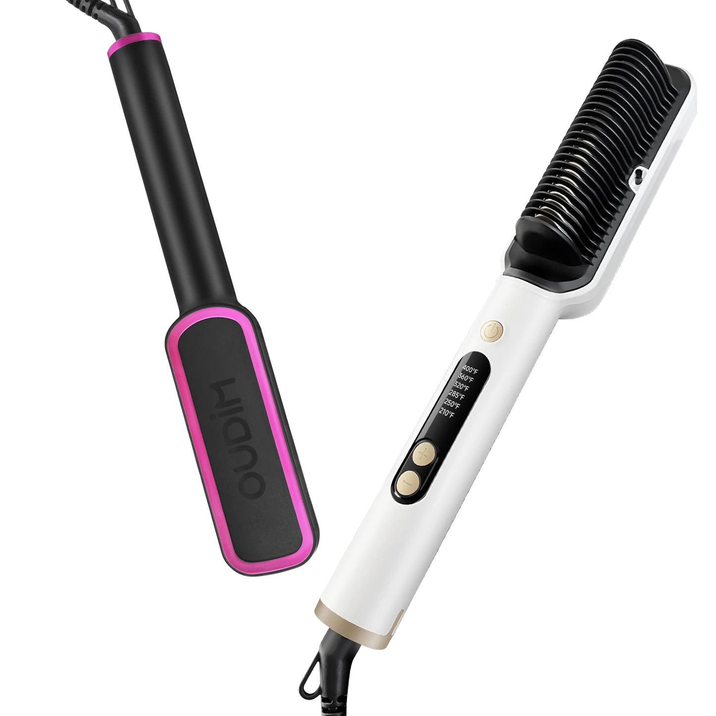 alalar-Health-Beauty-Hair Straightener Brush with Six Temperature Settings-فرشاة فرد الشعر مع ستة إعدادات لدرجة الحرارة