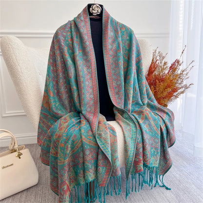 alalar- Women Cashmere Winter Scarves Muslim Ladies