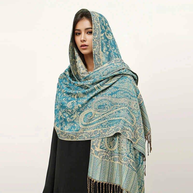 alalar | Bohemia Pashmina Hijab — Long Cashmere-Feel Shawl
