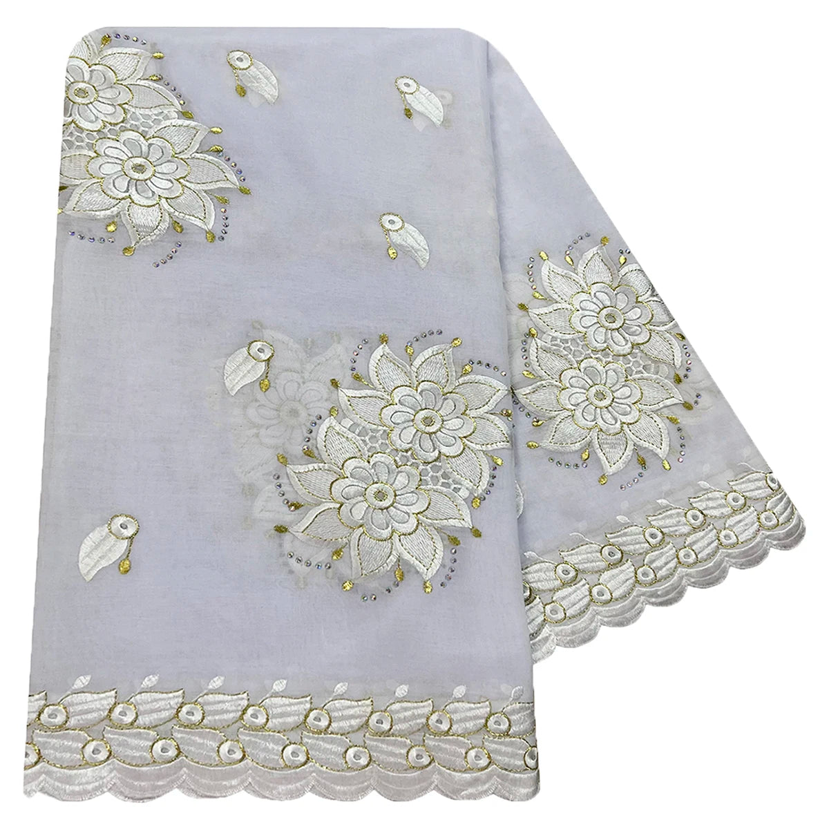 alalar | Embroidered Cotton Hijab Scarf – African & Dubai Style