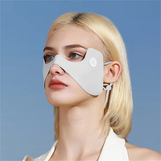 alalar-WomenSummer Ice Silk Face Mask Sunscreen