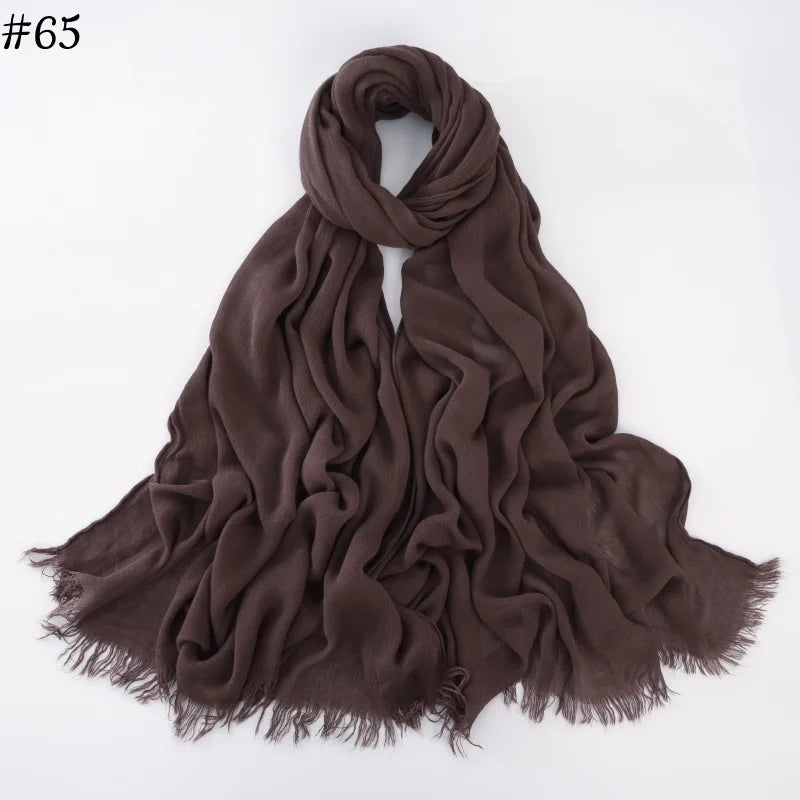 alalar | Soft Cotton Viscose Hijab – Multi-Color Lightweight Scarf - حجاب قطني بالوان متعددة