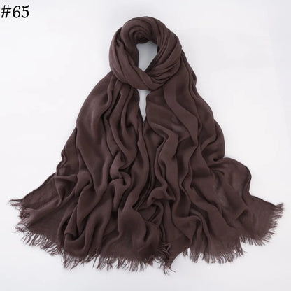 alalar | Soft Cotton Viscose Hijab – Multi-Color Lightweight Scarf - حجاب قطني بالوان متعددة