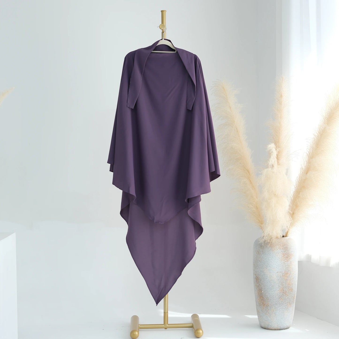 alalar-Extra-long Khimar Hijab Scarf for Muslim Women, Islamic Clothing Prayer Headcover, Dubai Turkish Hijabi Headscarf, Ramadan Eid