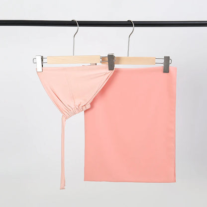 alalar-Scarf-Abaya Women2/Pcs  Muslem's Hijab With Matching Undercap Set