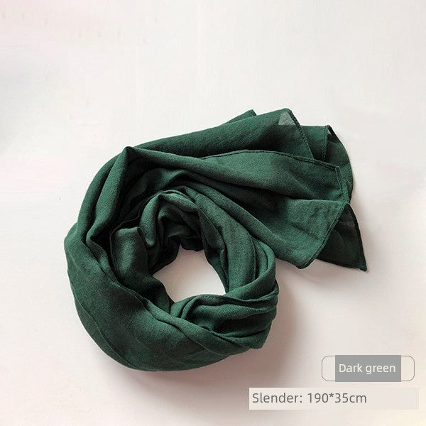 alalar | Women’s Winter Cotton & Linen Scarf – Warm Seasonal Shawl