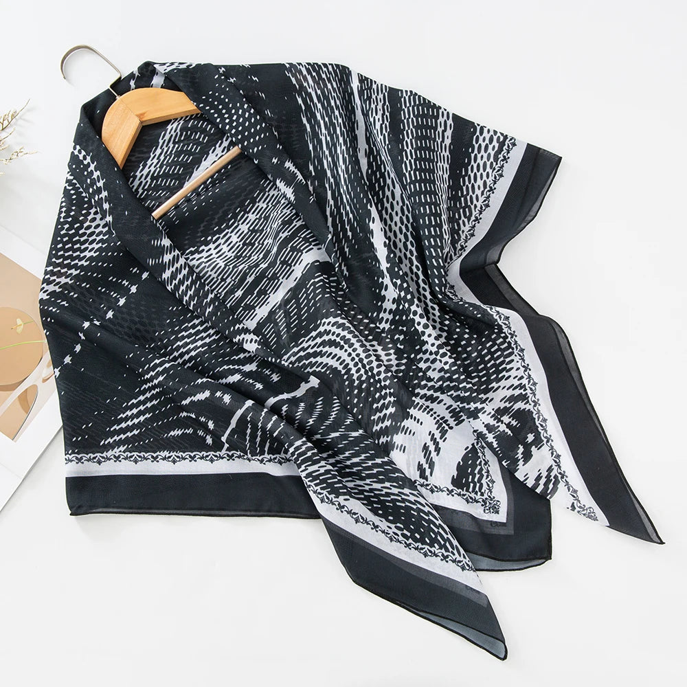 alalar-Scarf-Abaya Women Malaysia Tudung Bawal Flower Print Hijab New Design Headscarf