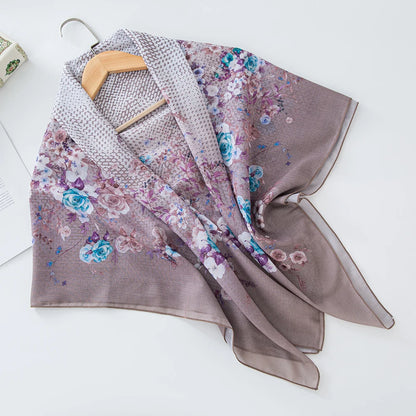 alalar-Scarf-Abaya Women Malaysia Tudung Bawal Flower Print Hijab New Design Headscarf