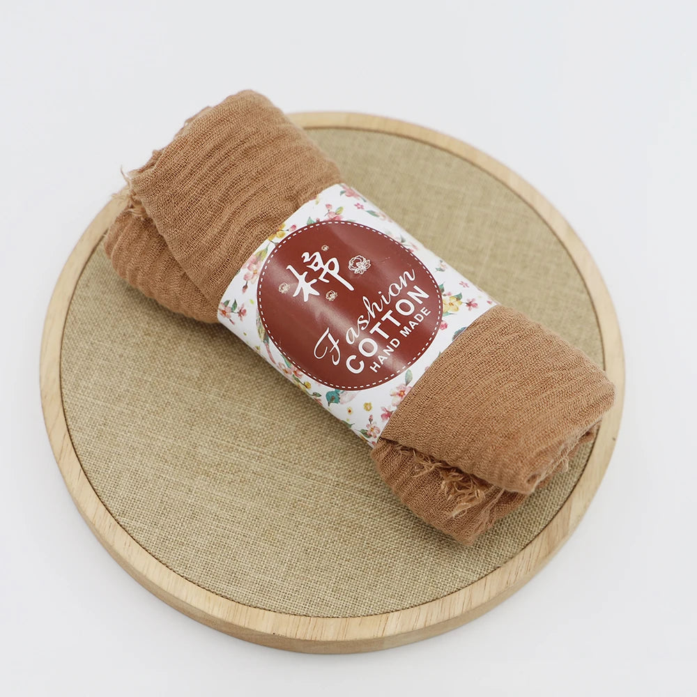 alalar-Big size  crinkle scarf for women soft cotton headscarf