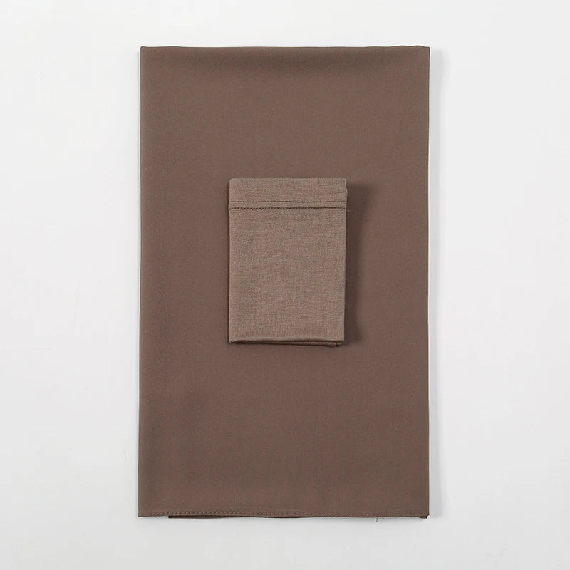 alalar-Scarf-Abaya Women2/Pcs  Muslem's Hijab With Matching Undercap Set