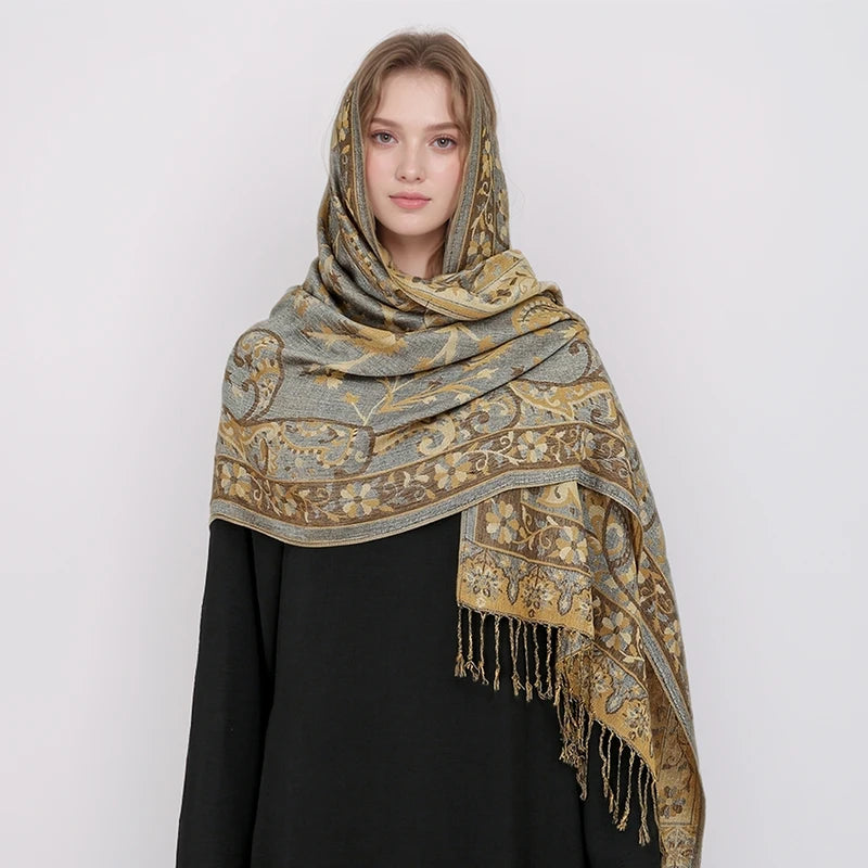 alalar | Bohemia Pashmina Hijab — Long Cashmere-Feel Shawl