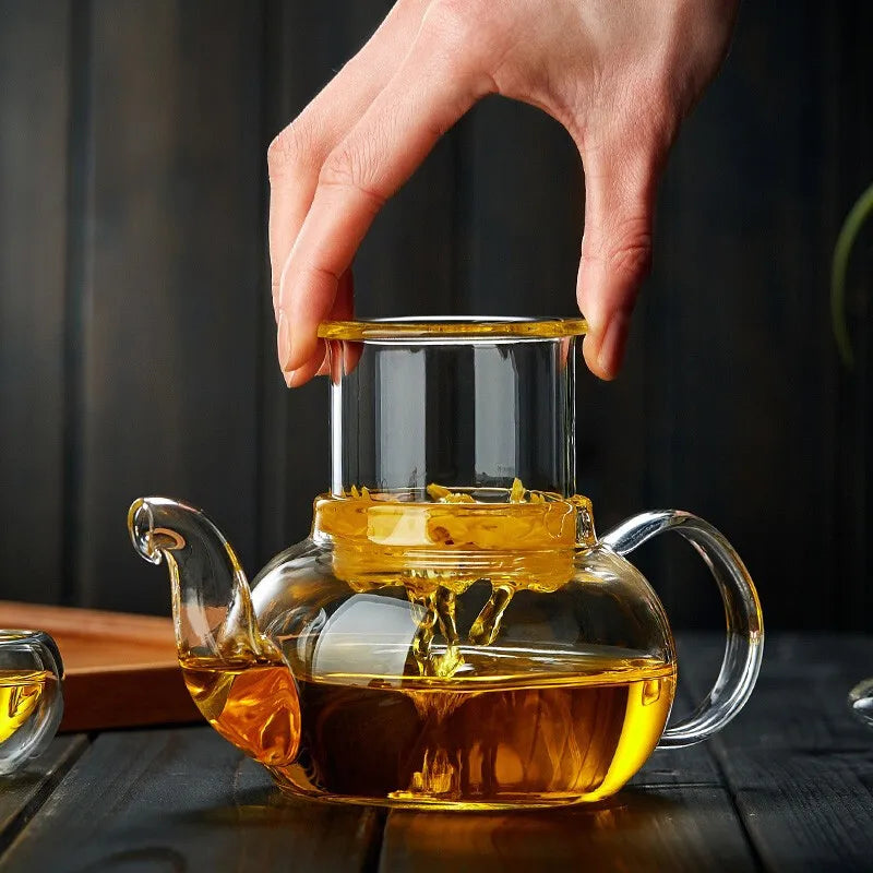 alalar- Heat-resistant Glass Tea Pot- مقاوم للحرارة قوري شاي زجاجي