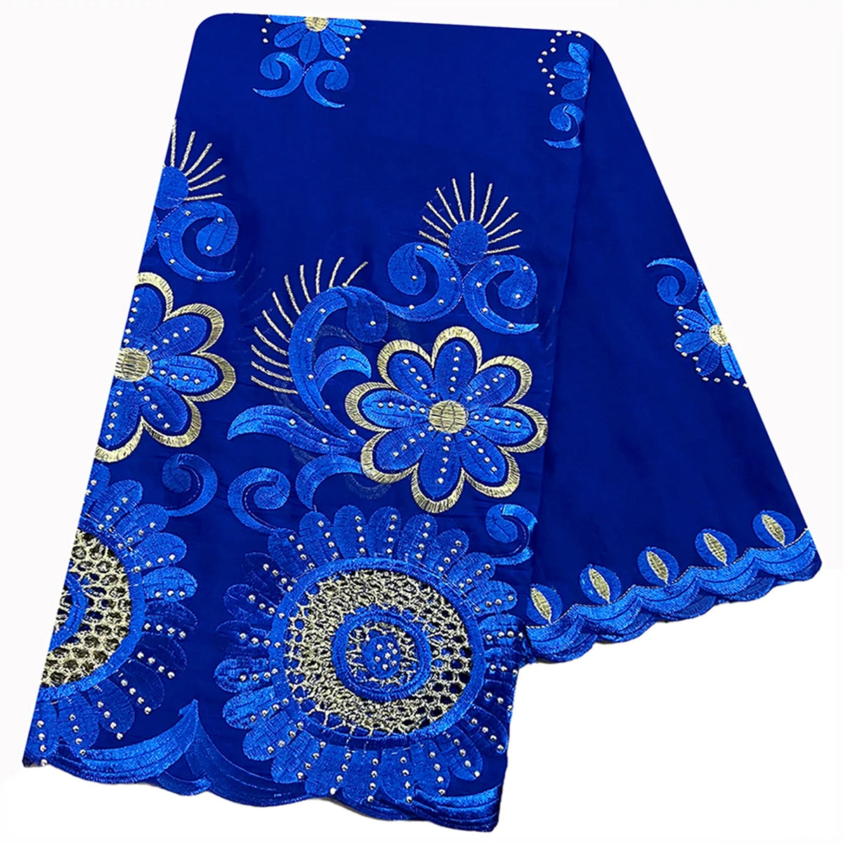 alalar | Oversized Cotton Embroidered Hijab Scarf – African Style & Modest Wrap