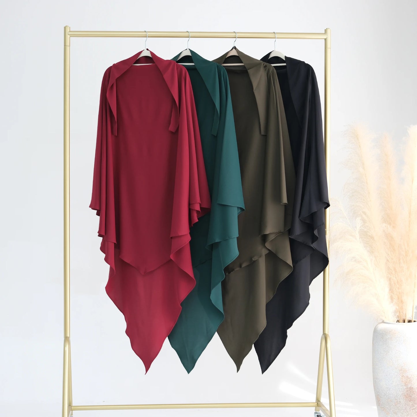 alalar-Extra-long Khimar Hijab Scarf for Muslim Women, Islamic Clothing Prayer Headcover, Dubai Turkish Hijabi Headscarf, Ramadan Eid