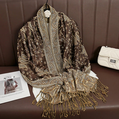 alalar | Bohemia Pashmina Hijab — Long Cashmere-Feel Shawl