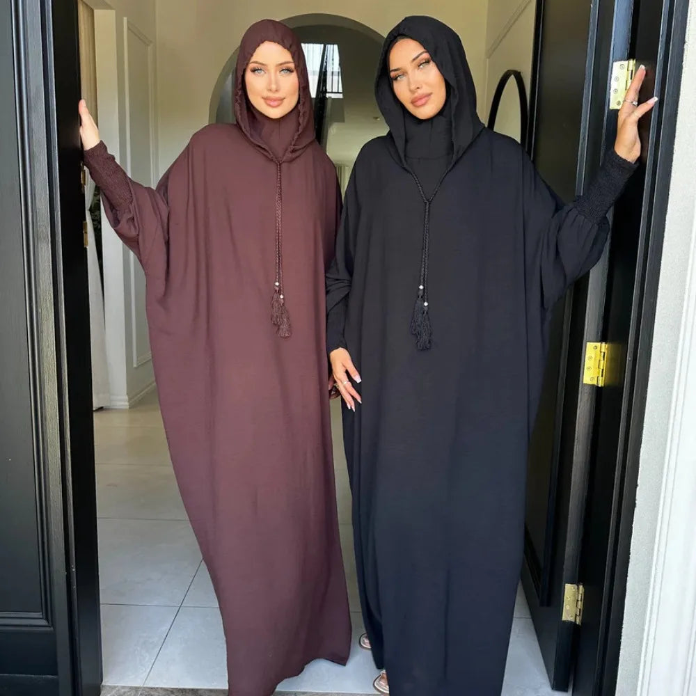 ALALAR | Hooded Jilbab Dress for Women – Eid Ramadan Morocco Kaftan Dubai Modest Long Robe 2026