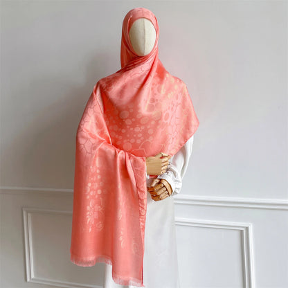 alalar | Luxury Paisley Gold-Thread Jacquard Hijab – Ramadan Special Elegant Wrap