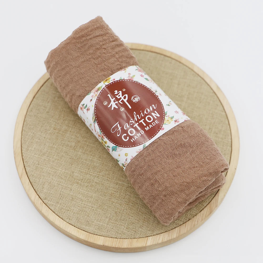 alalar-Big size  crinkle scarf for women soft cotton headscarf