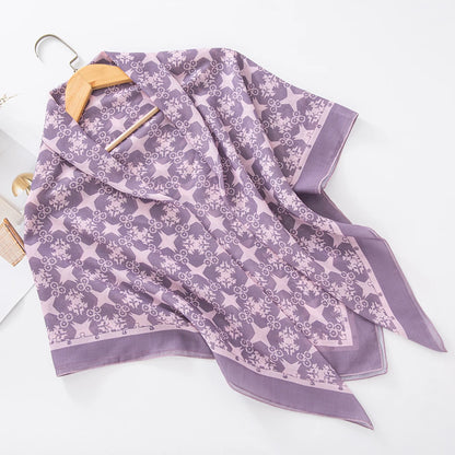 alalar-Scarf-Abaya Women Malaysia Tudung Bawal Flower Print Hijab New Design Headscarf