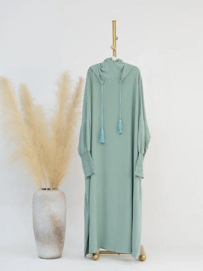 alalar | Hooded Ramadan Abaya Dress – Elegant Eid Jilbab Kaftan for Women