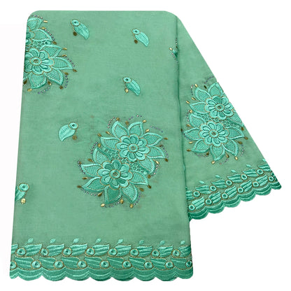 alalar | Embroidered Cotton Hijab Scarf – African & Dubai Style