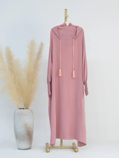 alalar | Hooded Ramadan Abaya Dress – Elegant Eid Jilbab Kaftan for Women