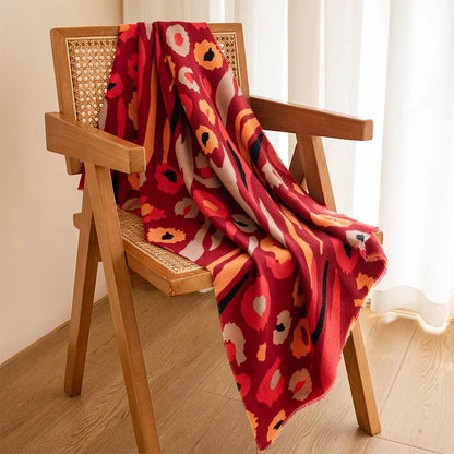 alalar | Luxury Leopard & Paisley Cashmere-Feel Scarf – Retro Printed Winter Shawl for Women