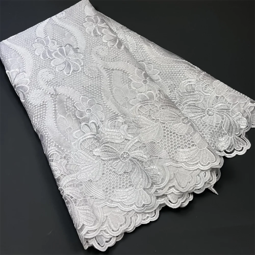 alalar | Luxury French Tulle Lace Fabric – 5 Yards African Wedding Embroidery Lace