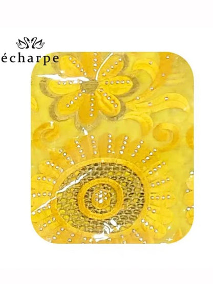 alalar | African Cotton Embroidered Hijab Scarf – Hollow Design Oversized Shawl (210 × 110 cm)