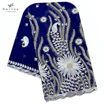 alalar- Turban Embroidery Soft Dubai Cotton Scarf-استيراد دبي