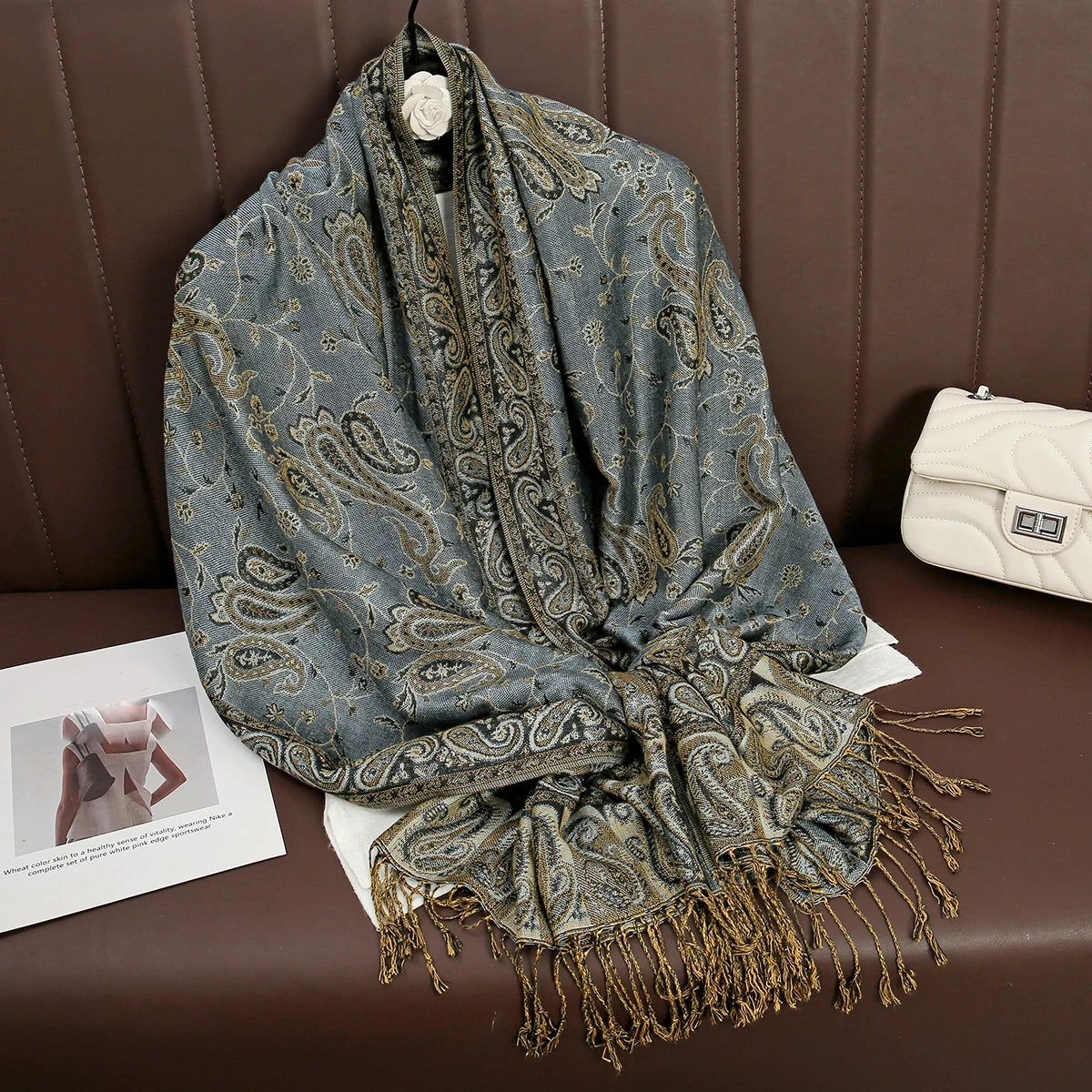 alalar | Bohemia Pashmina Hijab — Long Cashmere-Feel Shawl
