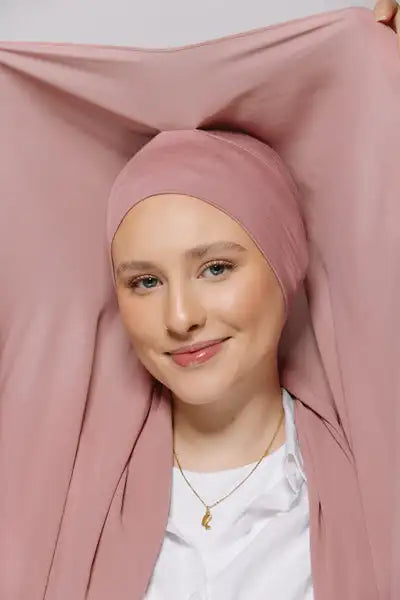 alalar | Chiffon Hijab with Built-In Magnets – Premium No-Pin Scarf with Undercap Turban