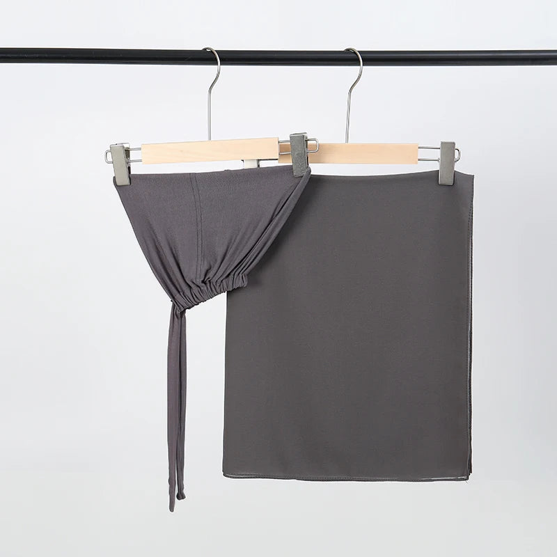 alalar-Scarf-Abaya Women2/Pcs  Muslem's Hijab With Matching Undercap Set