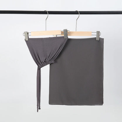 alalar-Scarf-Abaya Women2/Pcs  Muslem's Hijab With Matching Undercap Set