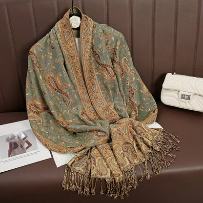 alalar | Bohemia Pashmina Hijab — Long Cashmere-Feel Shawl