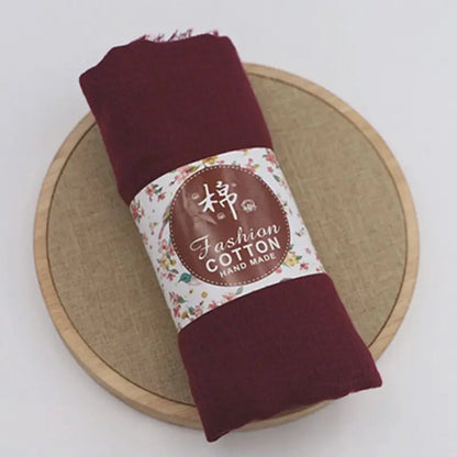 alalar-Big size  crinkle scarf for women soft cotton headscarf