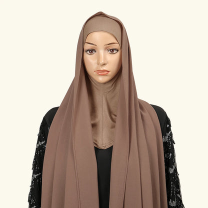 alalar | 2-Piece Chiffon Hijab Set with Matching Undercap