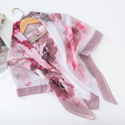 alalar-Scarf-Abaya Women Malaysia Tudung Bawal Flower Print Hijab New Design Headscarf