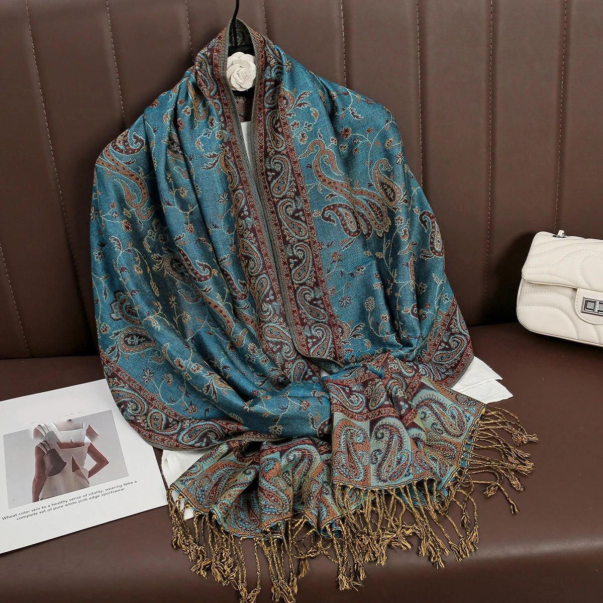 alalar | Bohemia Pashmina Hijab — Long Cashmere-Feel Shawl