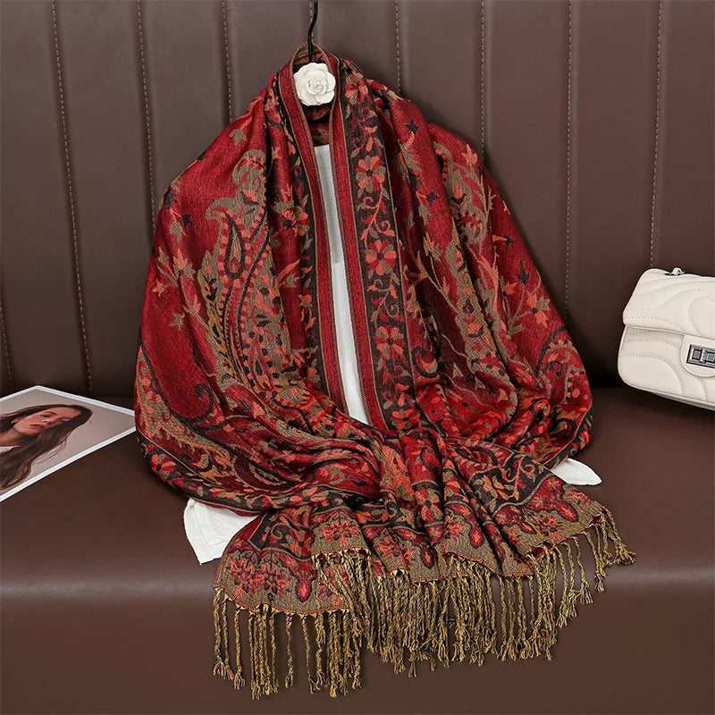 alalar | Bohemia Pashmina Hijab — Long Cashmere-Feel Shawl