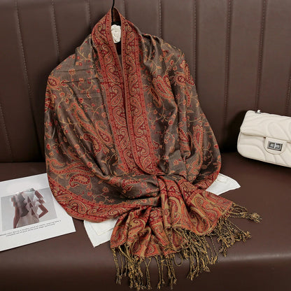 alalar | Bohemia Pashmina Hijab — Long Cashmere-Feel Shawl