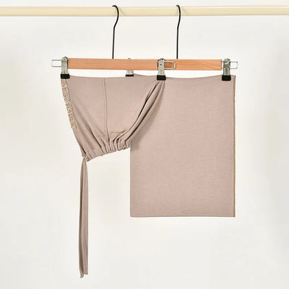 alalar | 2-Piece Modal Jersey Hijab Set – Soft Stretch Scarf + Adjustable Inner Cap