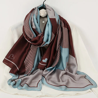 alalar-Women2024 New Satin Silk Shawl Hijab Headscarf