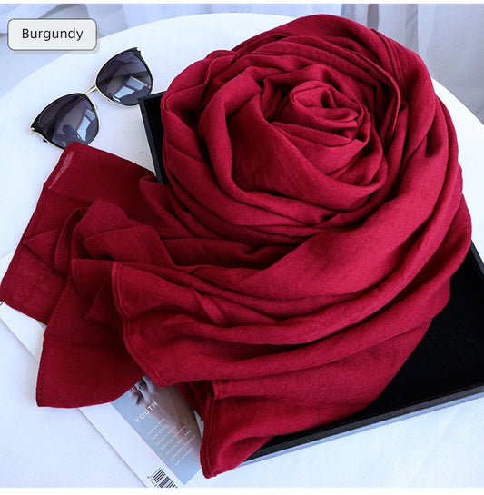 alalar | Women’s Winter Cotton & Linen Scarf – Warm Seasonal Shawl