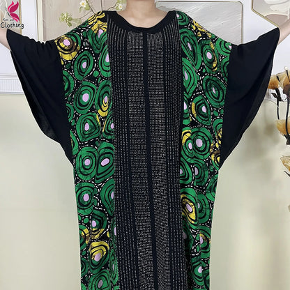 alalar-عبايات إسلامية جديدة من القطن للنساء مع وشاح كبيرNew Muslim Abayas Cotton Fabric For Women Dresse With Big Scarf 2025