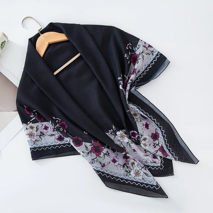 alalar-Scarf-Abaya Women Malaysia Tudung Bawal Flower Print Hijab New Design Headscarf