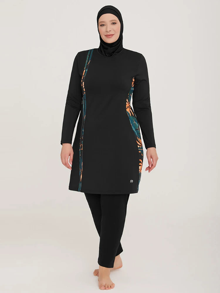 alalar | 3-Piece Modest Burkini Swimsuit – Lightweight Sporty Swimwear Set with Hijab