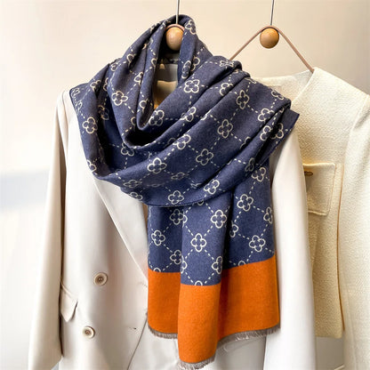 alalar-Women's Scarf Luxury Design Double sided Cashmere Feel Scarf Warm Scarf
